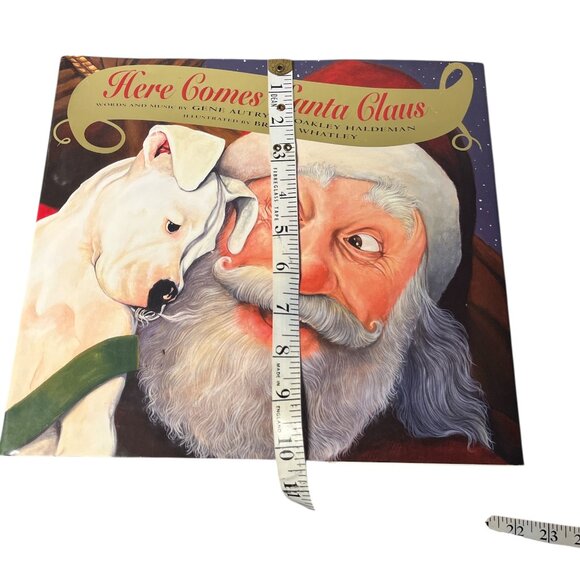 BOOK Here Comes Santa Claus Gene Autry Illustrated by Bruce Whatley Hardcover - Picture 8 of 8